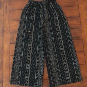 Print Wide Leg Gouchos